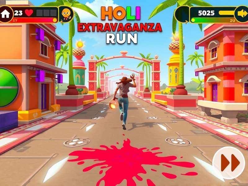 Holi Extravaganza Run Gameplay